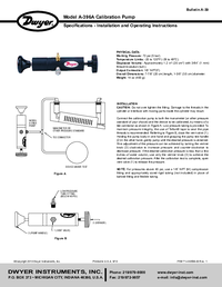Thumbnail of document Manual - A-396A Calibration Pump (0 PSIG - 72 PSIG)